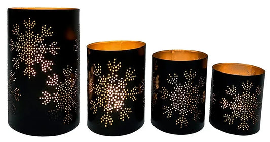 Snowflake Metal Cylinder