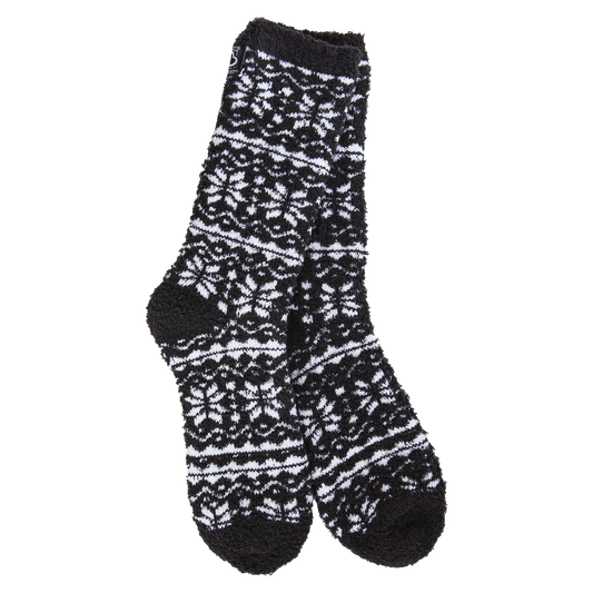 WS Cozy Winter Crew OS Fair Isle Black