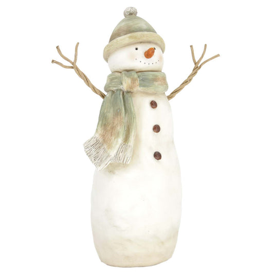 Green and tan snowman
