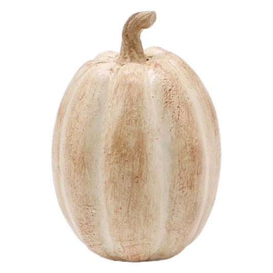 Tan Tall Resin pumpkin