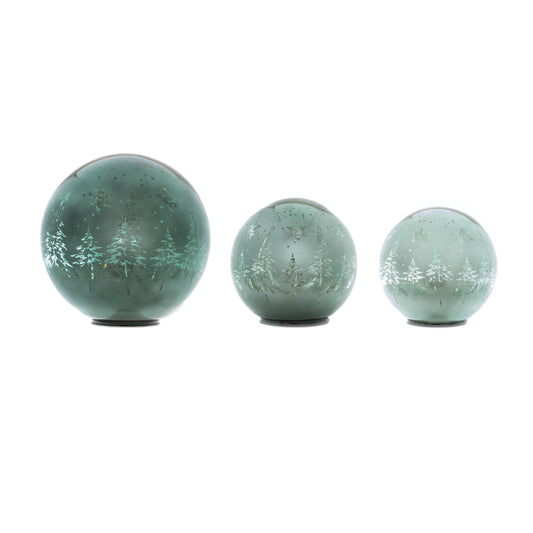 Green LED Tree Globe