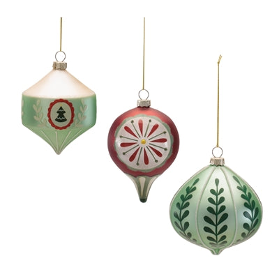 Vintage Red/Green Ornament