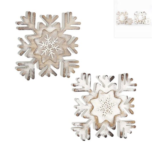 White or Tan Snowflake Blocks