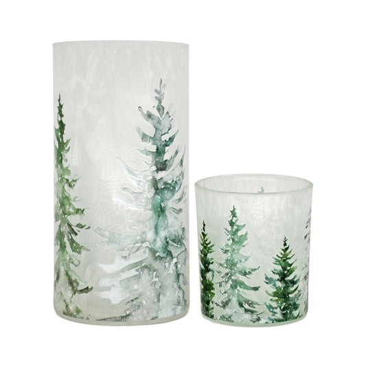 Woodland Pines Glass Jar