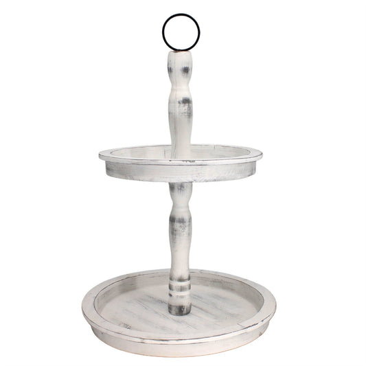 White 2 Tier Tray