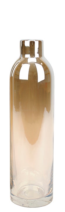 Amber Ombre Glass Vase