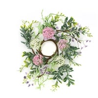 Pink/White ball flower mini ring