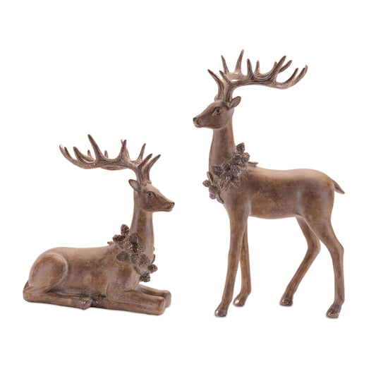 Brown resin deer