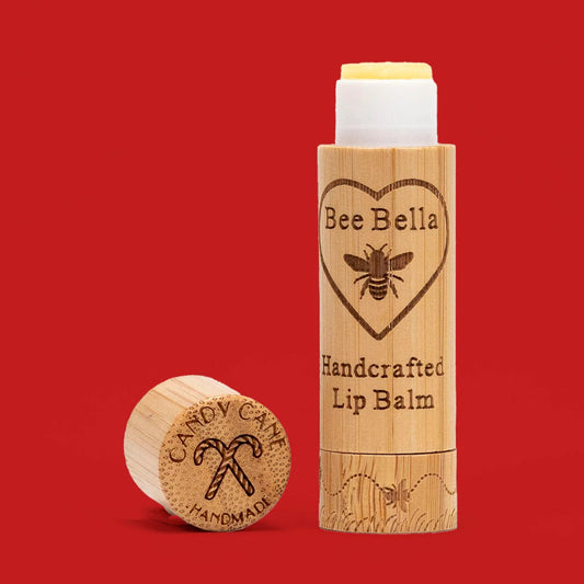 Candy Cane Bee Bella Lip Balm