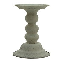 White Metal Candle Holder