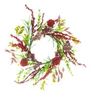 Raspberry Hydrangea Candle Ring