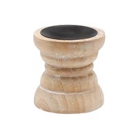 Natural Wood Pillar Holder