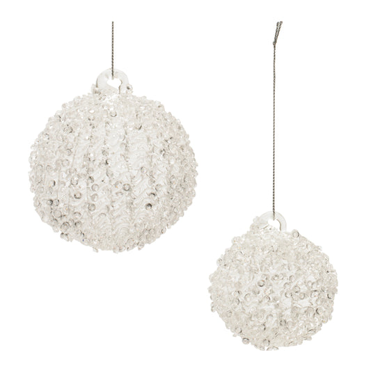 White beaded ornament