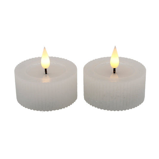 Short Ridged Votive LED Candle