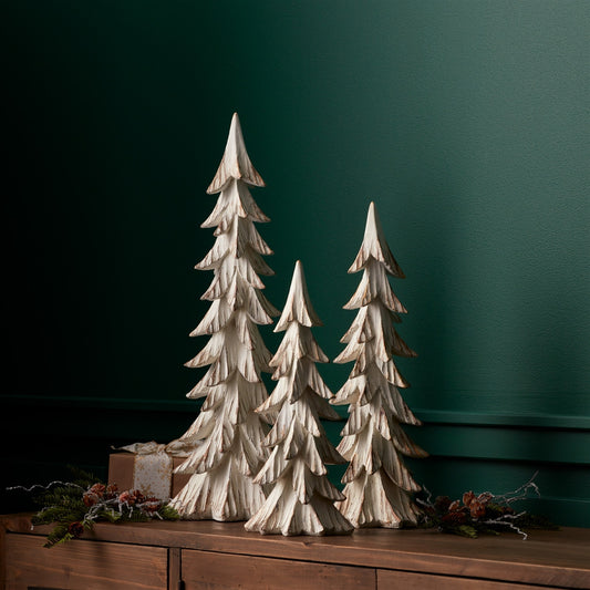 Whitewashed Resin Tree